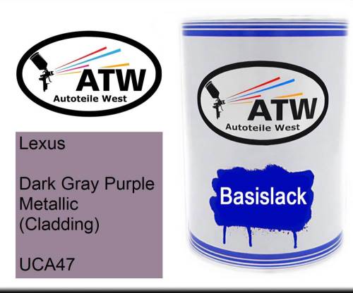 Lexus, Dark Gray Purple Metallic (Cladding), UCA47: 500ml Lackdose, von ATW Autoteile West.